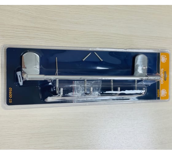 Планка SWENSA HAYDE 32 см, 4 крючка, металл/хром 05600-15 1