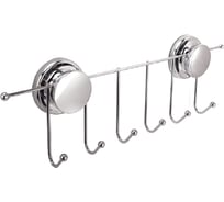 Настенная вешалка Аквалиния 6 крючков, на больших присосках W6753-4