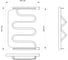 Полотенцесушитель MIXLINE SIMPLE PM2 60x50 см, 1'', полка 556328 3