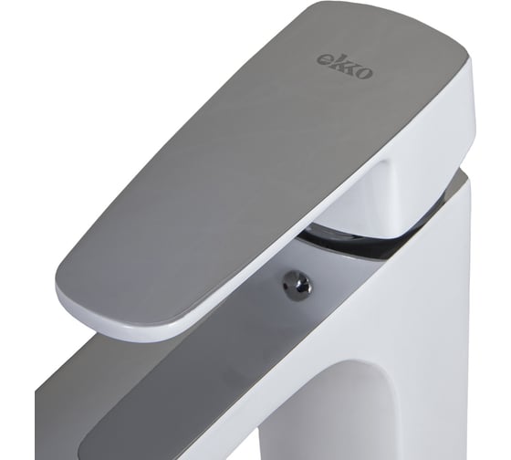 Смеситель для раковины Ekko с гайкой, белый E10301