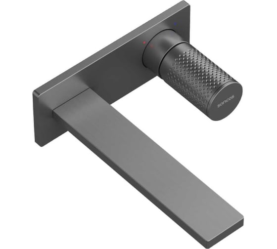 Смеситель для раковины Sancos Nexus с внутренней частью, вороненая сталь SC9013GG