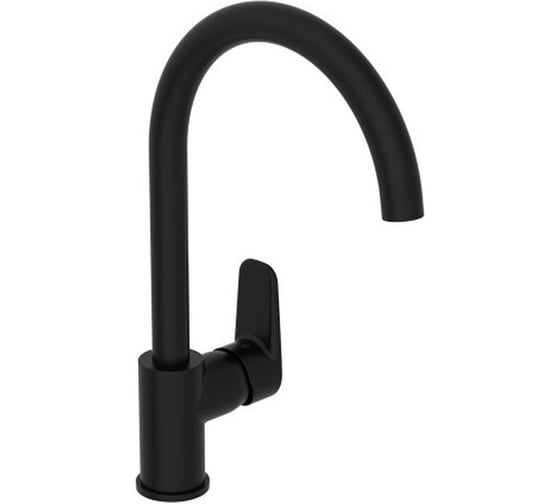 Смеситель для кухни с изливом Vitra Flow Soft C-типа черный матовый A4341936EXP 1