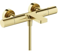 Термостатический смеситель для ванны и душа Sancos Etna брашированное золото, PVD покрытие SC9006BG