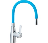 Смеситель для кухни Ekko гибкий излив, с гайкой, синий E4205-E57