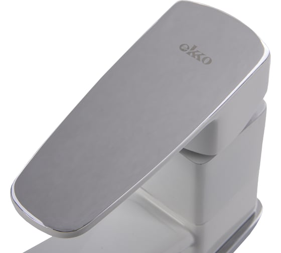 Смеситель для кухни Ekko с гайкой, белый E49301