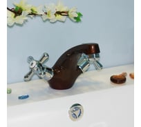 Смеситель для умывальника Gekko ИРИС ДЕРЕВО02 СМ ТЛ1 2107