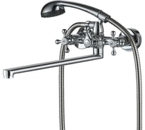 Смеситель для ванны Olive's с длинным изливом двухвентельный ANARI AN19221