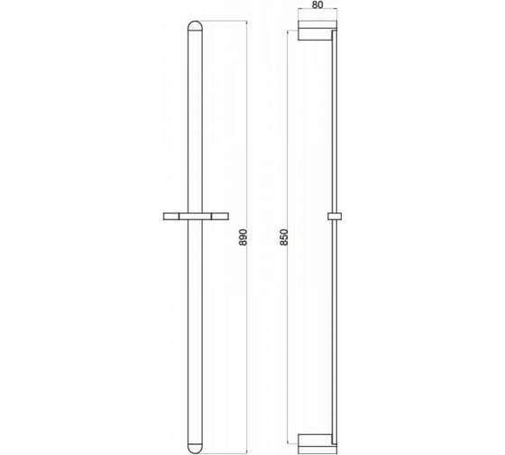 Душевая штанга BELBAGNO ARLIE хром ARL-SA-CRM