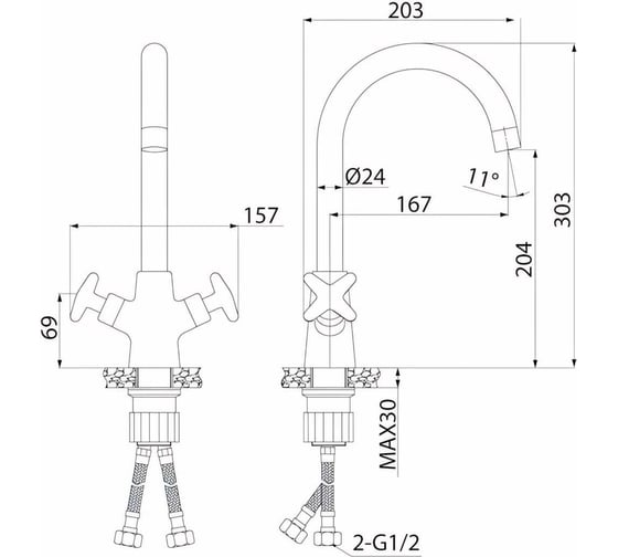Смеситель для кухни IDDIS Acros ACRSB00i05