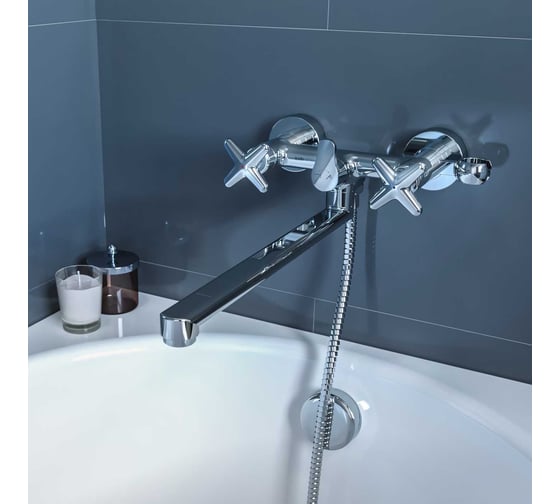 Смеситель для ванны IDDIS Acros с длинным изливом ACRSBL2i10WA