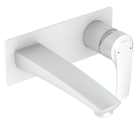 Встраиваемый смеситель для умывальника IDDIS Ray белый матовый RAYWT00i65