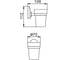 Одинарный держатель стакана Frap F1606 514765 2