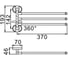 Полотенцедержатель Frap 3-е рога F1913 514826 2