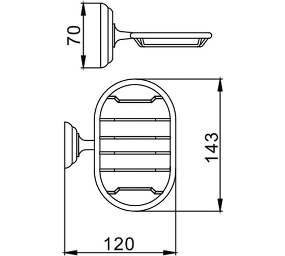 Мыльница-решетка Frap F1502-1 515454
