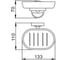 Стеклянная мыльница Frap F1902 514817 2