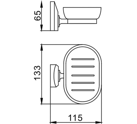 Стеклянная мыльница Frap F1602 515457