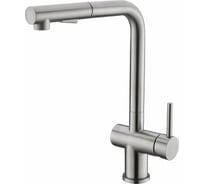 Смеситель для кухни BELBAGNO с выдвижным изливом, двухрежимный, сатин BB-LAM35-IN