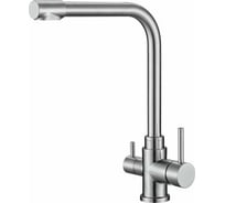 Смеситель для кухни BELBAGNO с краном для питьевой воды, сатин BB-LAM15-IN