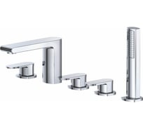 Смеситель на борт ванны BELBAGNO TERRA с ручным душем, хром TER-VI5-CRM