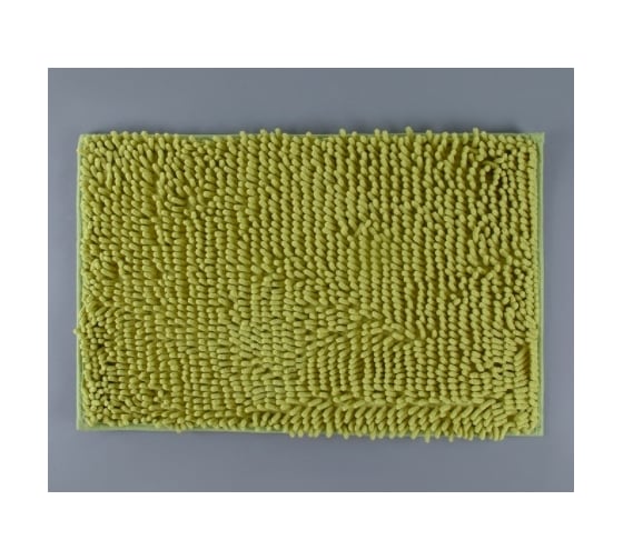 Коврик для ванны Доляна Букли длинные 40х60 см, зелёный 2582161 1