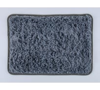 Коврик для ванны Доляна Пушистик прямоугольный, 40х60 см, серый 1637068