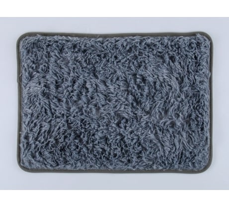 Коврик для ванны Доляна Пушистик прямоугольный, 40х60 см, серый 1637068