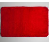 Коврик для ванны Доляна Нина 50х80 см, ворс короткий, бордовый 4595405