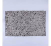 Коврик для ванны Доляна Букли длинные 50х80 см, серый 2987309