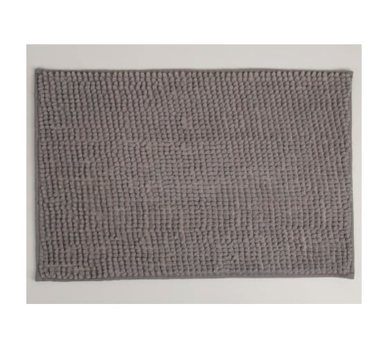 Коврик для ванны Доляна Букли 40х60 см, серый 2987299 1