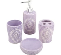 Набор для ванной Доляна Орхидея 4 предмета 2698469