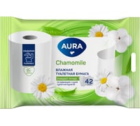 Бумага туалетная влажная смываемая AURA 42 шт 20230 117671