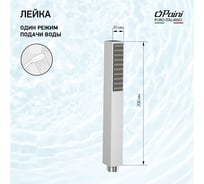 Душевая лейка Paini Quadra 30x206 мм, латунь, 1 режим, хром 53CR155AO 61734