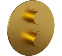 Смеситель для душа Paini Cox с дивертором, встраиваемый, 2 выхода с термостатом, золото PVD 78PJ691TH 31992