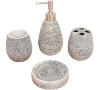 Набор для ванной Доляна Иней 4 предмета 1580162