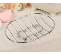 Мыльница Доляна овальная, 10х13х2 см 647821