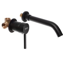 Смеситель для раковины RAIN скрытый встраиваемый монтаж, излив 20 см, картридж 35 мм, латунь, черный 561-333