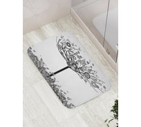 Коврик противоскользящий JoyArty "Кружковое дерево" для ванной, сауны, бассейна, bath_13457