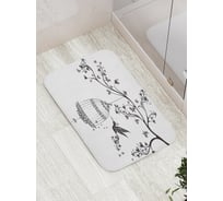 Коврик противоскользящий JoyArty "Клетка для колибри" для ванной, сауны, бассейна, bath_12390