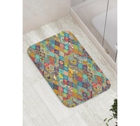 Коврик противоскользящий JoyArty "Лоскуты арнамента" для ванной, сауны, бассейна, bath_37433