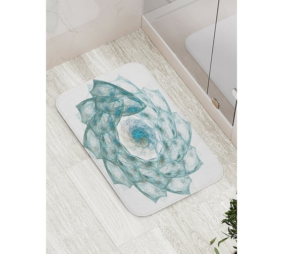 Коврик противоскользящий JoyArty "Иллюзия цветка" для ванной, сауны, бассейна, bath_16991 1