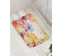 Коврик противоскользящий JoyArty "Цветочный пункт" для ванной, сауны, бассейна, bath_31508