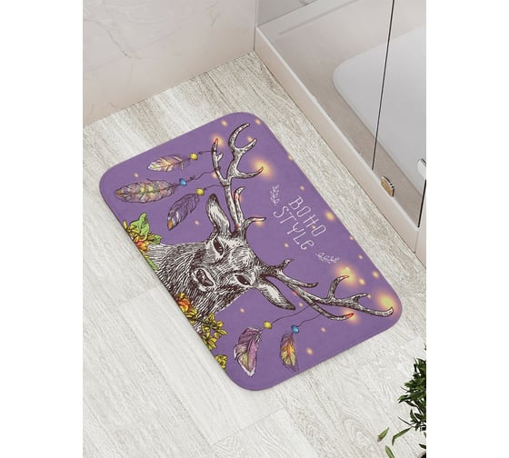 Коврик противоскользящий JoyArty "Стиль бохо" для ванной, сауны, бассейна, bath_17062 1