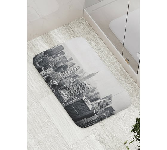 Коврик противоскользящий JoyArty "Мегаполис ретро" для ванной, сауны, бассейна, bath_27955 1