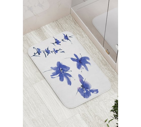 Коврик противоскользящий JoyArty "Воздушные цветы" для ванной, сауны, бассейна, bath_19999 1