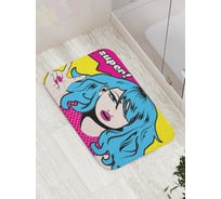 Коврик противоскользящий JoyArty "Супер стиль" для ванной, сауны, бассейна, bath_21054