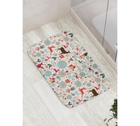 Коврик противоскользящий JoyArty "Новогодние олени" для ванной, сауны, бассейна, bath_185481