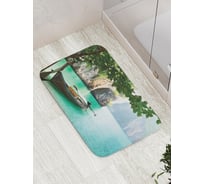 Коврик противоскользящий JoyArty "Туристический привал" для ванной, сауны, бассейна, bath_2794