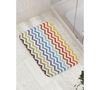 Коврик противоскользящий JoyArty "Уверенные зигзаги" для ванной, сауны, бассейна, bath_11618