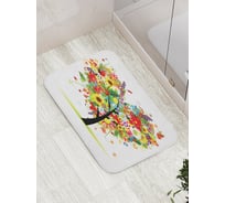 Коврик противоскользящий JoyArty "Чувства в цветах" для ванной, сауны, бассейна, bath_6426