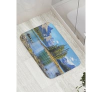 Коврик противоскользящий JoyArty "Горная река" для ванной, сауны, бассейна, bath_10292